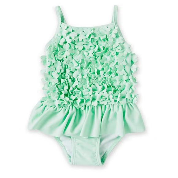 Little Me Other - COPY - Little Me Three Dimensional Floral Appliqué One Piece Swimsuit